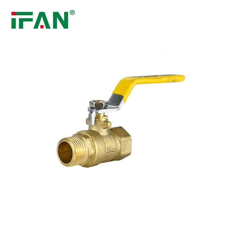 IFAN High Quality Yellow Long Handle Brass Ball Valve 81052FM