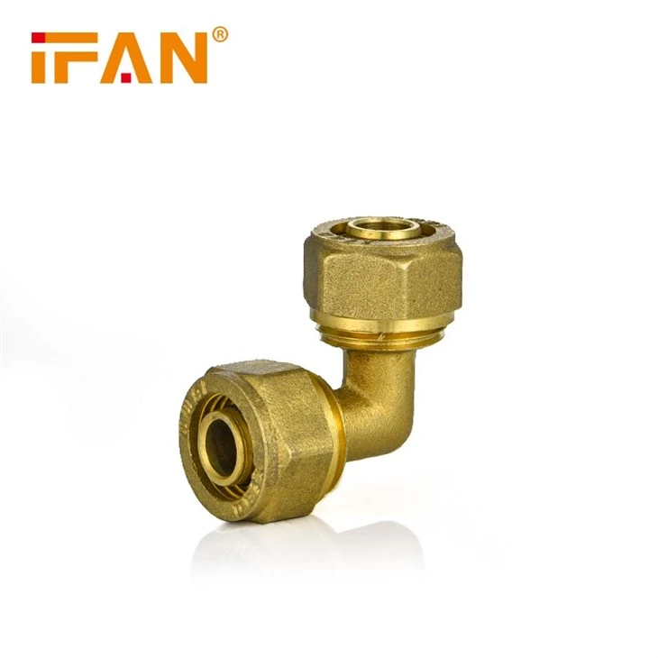 IFAN PEX Brass Color Elbow Compression Fitting